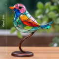 Miniatyrbillede 2 af 10: Farverigt fugle ornament Fuglefigur 4 4- Perfet 4