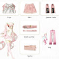 Miniatyrbild 1 av 5: 2024 Rosa Miku Cosplaydräkt Prestanda Kostym Cos-dräkt Hatsune Miku Regelbunden C-dräkt Peruk Cosplay Flickor Vår Sakura Körsbär Miku-Perfet Clothes with wig S
