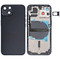Miniatyrbilde 1 av 4: Kompatibel med iPhone 13 Batterideksel Bak med Sideknapper & SIM-kortbrett & Strøm + Volum Flex Kabel & Trådløs Lader Modul-Perfekt Black