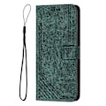 Miniatyrbild 3 av 5: Fodral Kompatibelt med Samsung Galaxy A32 5G Magnetiskt Stänk- och Reptåligt Läder Flipfodral Kompatibelt med Samsung Galaxy A32 5G Fodral - Perfekt Green