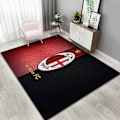 Miniatyrbillede 1 af 2: Retro Tæppe Fodboldklub Blødt Skridsikkert Meget Absorberende Tæppe Egnet til Studieværelse - Perfekt AC Milan B 80x120cm