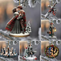 Pikkukuva 2 / 2: Uusi joulukuusen koriste, Outlander-koriste koti-kollaasiin juhlaan 8 cm - Täydellinen 1 set 6pcs