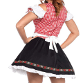 Miniatyrbild 5 av 6: snabb frakt tysk traditionell dirndl klänning för kvinnor Oktoberfest bayersk öl flickdräkt 2023 Ny - Perfet Blue XL