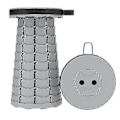Pikkukuva 1 / 3: Päivitetty versio kokoontaitettava jakkara, teleskooppijakkara kaikkiin tarkoituksiin grey