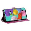 Pikkukuva 4 / 5: Yhteensopiva Samsung Galaxy A24 4G (162.1 x 77.6 x 8.3mm) Kotelo Nahkainen Lukko Lompakko Jalusta Puhelinkotelo - Perfet Rose