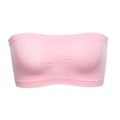 Miniatyrbilde 1 av 5: Tube-topp stroppeløs bandeau-BH for kvinner - Perfet pink 4XL