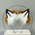 Miniatyrbilde 5 av 6: Gull rød ulv rev animasjon dyr ører beist KC hale ulve ører katt øre pannebånd tilpasset COSPLAY - Perfet Only tail