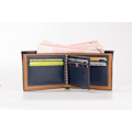 Miniatyrbild 5 av 8: Wallet herr läder plånbok herr plånbok pengapåse - Perfet blue