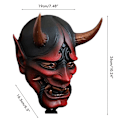Pikkukuva 4 / 4: Resin Mask Props For Adults Head Koristeellinen maski