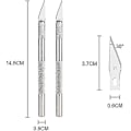 Pikkukuva 5 / 5: CNE Scalpel Precision Work Cutter 2 Avec 42 Lames Pour - Perfet