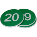 Miniatyrbild 4 av 5: Numrerade Taggar Graverade Nummer Taggar Id Taggar Nyckel Taggar Utan Hål-Perfekt 301-500 Green