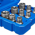 Miniatyrbild 4 av 5: 9st Torx set, hylsor med kodande kulspår - Perfet