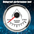 Miniatyrbillede 2 af 5: 52mm Marin Rorposition Indicator Vandtæt Rød Baggrundsbelysning med 0-190 Ohm Ror-Parringssensor 12v/24vd til Marin Yacht-Perfet WS-sensor