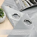 Miniatyrbillede 3 af 5: Luksuriøse termisk isolerede gardiner, tykke, solide, effektive mørklægningsgardiner - Perfekt Light Gray W 59x H 71 150cm*180cm