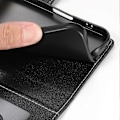 Pikkukuva 5 / 5: Yhteensopiva Samsung Galaxy A24 4G (162.1 x 77.6 x 8.3mm) Kotelo Nahkainen Lukko Lompakko Jalusta Puhelinkotelo - Perfet Black