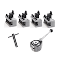Miniatyrbilde 2 av 5: Dreiebenk hurtigbytte verktøyholdersett WM210V&WM180V&0618 12X12mm verktøyholder, egnet for svinging 120-220mm på senga - Perfet