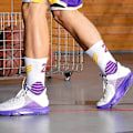 Miniatyrbillede 4 af 5: Basketballstrømper, 3-pak polstrede sportsstrømper Crew Socks til mænd og kvinder - Perfekt style3726