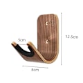 Miniatyrbillede 2 af 5: Skateboard Væghængning Træ Skateboard Hanger Holder Stativ Display-Perfet