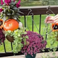 Miniatyrbillede 3 af 5: Flydende Have Rækværk Plantekasse Hylde, Metalfælder til Blomsterpotter på Lodret Rækværkshegn, Altan Trappe Plantestativ - Perfekt 2pcs