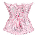 Miniatyrbilde 5 av 5: Kvinners Snøring Overbyst Bustier Lingeri Bodyshaper Topp Prinsesse -rosa Rosa-xs-Perfet Pink-XL