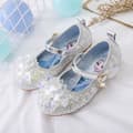 Frost Elsa Prinsessesandaler, skridsikre krystalsko, sølv Silver 23-Insole 15.5CM