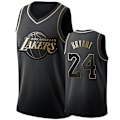 Miniatyrbilde 1 av 2: NBA-brodert Los Angeles Lakers Kobe Bryant-trøye i svart gull CNR - Perfet M