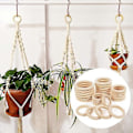 Pikkukuva 5 / 5: Valmiita puurenkaita useissa kooissa, luonnonpuuta, kiinteä väri, pyöreät renkaat makrameen, koruihin, koristeellisiin puukehiin - täydellinen 70mm 10 Packs