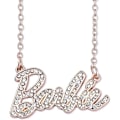Miniatyrbild 6 av 6: Barbie Crystal Script logotyp halsband-perfet Rose Gold