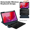 Pikkukuva 3 / 5: Yhteensopiva Lenovo Tab M11 (Xiaoxin Pad 11 2024) Kotelon PU+Akryyli Tabletin Jalusta Suojus Bluetooth-Näppäimistöllä - Täydellinen Dark blue Style D Lenovo Tab M11 (Xiaoxi