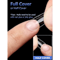 Miniatyrbilde 5 av 5: Korte Mandel-negletips, 504 stk Myke Gel-negletips, Klare Negletips for Akrylnegle Profesjonelle, Full Dekning Mandel-negletips for Negleforlengelse, Falske Square Nails Tips