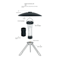 Miniatyrbillede 5 af 10: LED camping lanterne telt lys bærbar nødlampe udendørs flash lys-perfet Grön