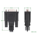 Miniatyrbild 1 av 5: RS232 till RJ45 Konsol Felsökningskabel RS232 DB9 Hona till RJ45 Multifunktionell Bekväm Felsökning-Perfekt
