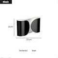 Miniatyrbillede 1 af 5: Flos Foglio LED Væglampe Moderne Sconce Væglampe Indendørs Indretning til Soveværelse Seng Sort Guld Hvid Metal Væglampe - Perfekt Black cool white