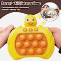 Miniatyrbild 3 av 10: Pop It Game Machine Söt tecknad Kanin Duck Toy Quick Push Bubb - Perfet duck onesize