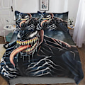 Miniatyrbild 5 av 5: Venom Täcke Set, Venom Sängkläder Set med Täcke och Kuddfodral med Blixtlås, för Vuxna och Barn Dubbel 135*200 CM-Perfekt Single135x200cm