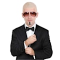 Pikkukuva 5 / 5: Mr Worldwide Kalju Kypärä & Aurinkolasit Setti, Julkkisikoni Naamiaisasu Pitbull Asustesarja - Täydellinen 3pcs