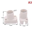 Mini Skruvlampa Bas E12 E14 E17 Lamphållare Glödlampa Sockel Adapter-Perfet A3
