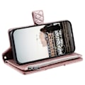 Miniatyrbilde 5 av 5: Stil 012 Kompatibel med Oppo A58 4G Lommeboketui med Glidelås, Rombe PU Lær, Fallsikkert Telefondeksel - Perfekt Style B
