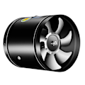 Miniatyrbillede 1 af 5: Aftrækningsventilator To-vejs Røggasudstødning Basstøjdæmpning Stabil Drift Super Sugning Stærk Vind Ventilation Tykke Blade Ensartet-Perfekt Black 7inch