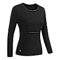 Miniatyrbild 1 av 5: Vinteruppvärmd Termisk Jacka 28 Områden Vandringskläder Skiddräkter Uppvärmda Kläder Uppvärmda Underkläder-Perfekt Women black top S