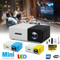 Miniatyrbild 1 av 10: Miniprojektor HD 1080P 4K HDMI Video Liten projektor för hemmet - Perfet black & white EU Plug