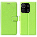Miniatyrbillede 1 af 5: Kompatibel med TCL 503 Cover Litchi Tekstur Stødsikkert Læder Wallet Telefon Cover - Perfet Green
