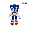 Miniatyrbilde 5 av 5: Sonic Hedgehogs Leketøy Myk plysj Figuretoys tegneserie kosepute Gray-20cm