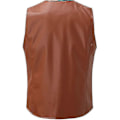 Miniatyrbilde 2 av 5: Lærvest for menn, motorsykkelvest, casual, G-Perfet RED 2XL