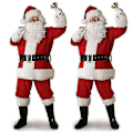 Miniatyrbild 5 av 5: Jultomte Kostym för Män Vuxen Jultomte Kostym Santa Suit-Perfet 5pcs M