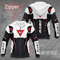 Miniatyrbillede 4 af 4: 2024 Mænds Racing 3D Printet Motorcykel Design Trendy Style Hoodies og Lynlås Skjortejakker - Perfekt Zipper1 XL