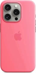 Kompatibelt med Apple iPhone 15 Pro Silikonskal med MagSafe-Perfekt Pink