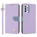 Metal Bow Læder Telefon Cover med Håndrem - Perfet For Samsung Galaxy A23 4G / 5G