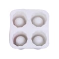 Miniatyrbild 4 av 6: 2-pack form Shot Glas Form Glas Ice Cube Form Silikon vit - Perfet white