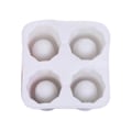 Miniatyrbillede 4 af 6: 2-Pak Ice Mold Shot Glas Bageform Glas Ice Cube Form Silikone hvid - Perfet white